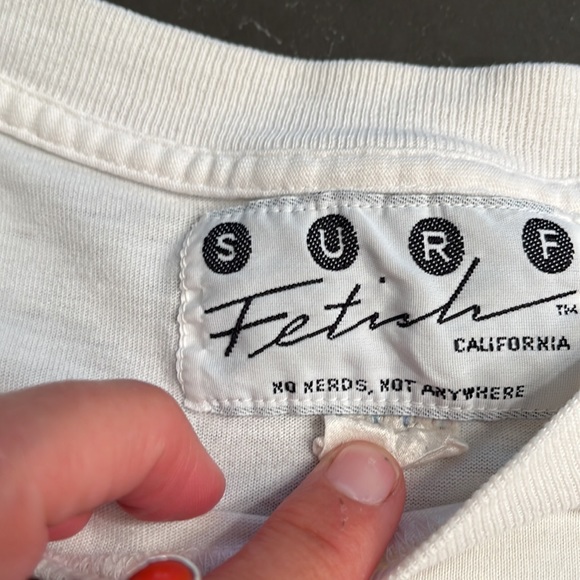 Fantastic 1987, vintage, cropped SURF tee shirt - Picture 3 of 6